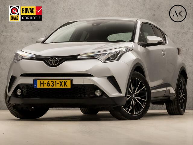 Toyota C-HR 1.2 Bi-Tone Sport (NAVIGATIE, CAMERA, LEDER, GETINT GLAS, SPORTSTOELEN, PARKEERSENSOREN, CRUISE, ZWART HEMEL, NIEUWE APK, NIEUWSTAAT)