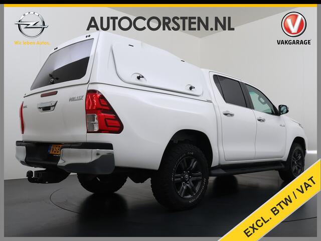 Toyota HI-LUX HiLux 2.4 D-4D 4WD Automaat Double Cab Prof. Lier Canopy Hardtop (Huif) Trekhaak Navi* via Apple Carplay Android Auto Ecc Camera Adap.Cruise Control Lane Assist Inbouw Kasten Bluetooth AWD EURO 6 400Nm 3.500kg Trekvermogen 1e Eigenaar Dealeronderhouden Or