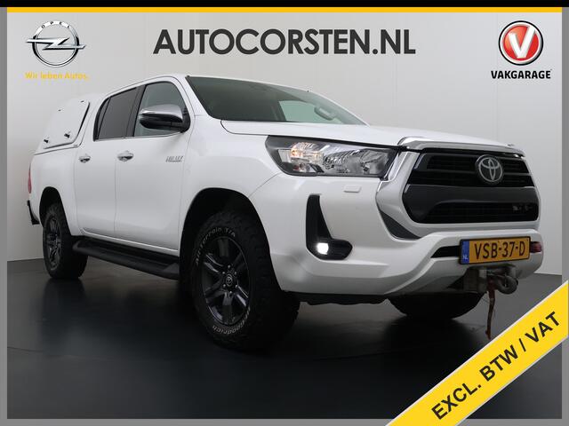 Toyota HI-LUX HiLux 2.4 D-4D 4WD Automaat Double Cab Prof. Lier Canopy Hardtop (Huif) Trekhaak Navi* via Apple Carplay Android Auto Ecc Camera Adap.Cruise Control Lane Assist Inbouw Kasten Bluetooth AWD EURO 6 400Nm 3.500kg Trekvermogen 1e Eigenaar Dealeronderhouden Or