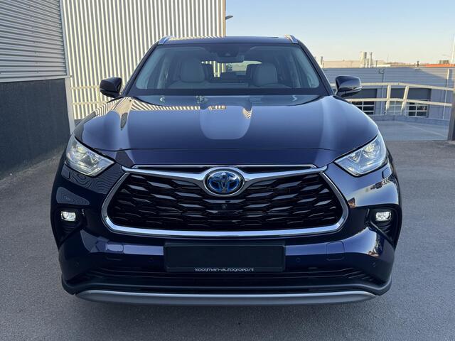 Toyota HIGHLANDER 2.5 AWD Hybrid Premium Panoramadak, 7-zits, BTW-auto, AppleCarPlay/AndroidAuto, Stuurwiel verwarmd, Voorstoelen- & achterbank verwarmd, 360° camera, Dodehoek detectie, JBL premium audio