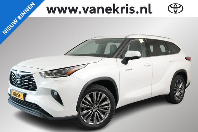 Toyota HIGHLANDER 2.5 AWD Hybrid Executive. Zwart Leder ,JBL, Stoelgeheugen, Achteruitrijcamera, BSM