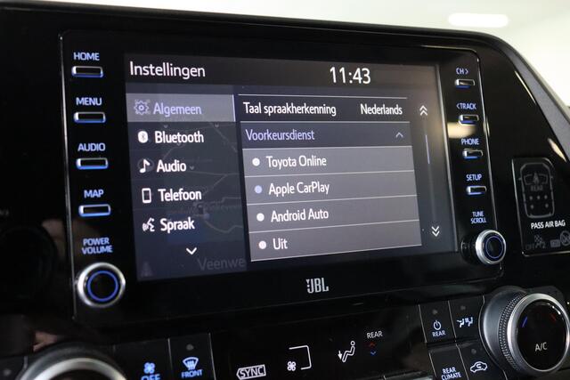 Toyota HIGHLANDER 2.5 AWD Hybrid Executive. Zwart Leder ,JBL, Stoelgeheugen, Achteruitrijcamera, BSM