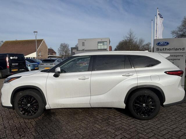Toyota HIGHLANDER 2.5 AWD Hybrid Premium | 7p | Panoramadak | 360 graden camera | Platinum Pearl White | Adaptieve cruisecontrol | JBL audio | Head up Display | Stoelverwarming | Achterbank verwarmd | SCI