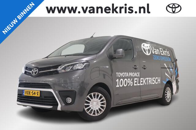 Toyota PROACE Electric Worker Extra Range Prof Long 75 kWh , met lat om lat, Laadvloer betonplex, NAVI, Apple Carplay/Android Auto, Parkeercamera!