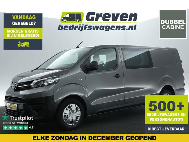 Toyota PROACE 2.0 D-4D L3H1 Dubbele Cabine l Airco Cruise PDC 6 Persoons Metallic