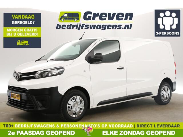 Toyota PROACE Worker 2.0 L2H1 145PK Airco Cruise Carplay 3 Persoons Parkeersensoren Schuifdeur