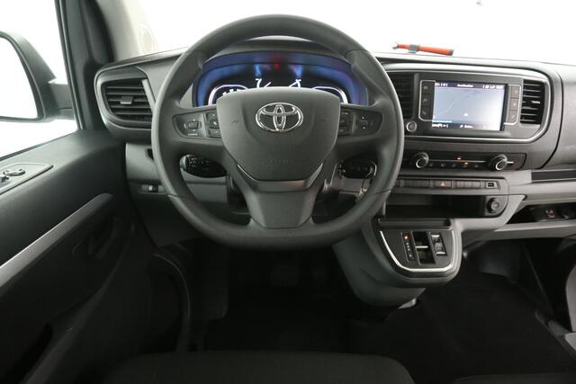 Toyota PROACE Extra Range 75 kWh L3H1 | SOH 93% | Snelladen | Dubbele Cabine | Elektrisch | Airco | Cruise | Carplay | 2xSchuifdeur | Navigatie