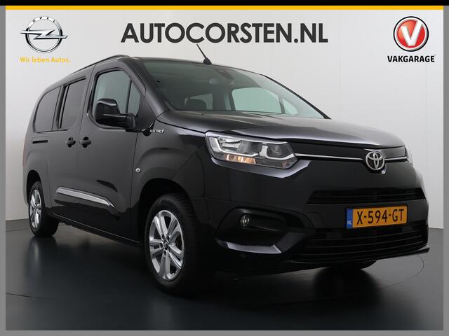 Toyota PROACE CITY Verso Electric AUT. 7persoons !Active Long Navi Camera Trekhaak Klapraam-in-klep PDC-a+v LM Dual-ECC 2-Schuifdeuren Cruise ESP Bordherkenning ABS Connect Visio Park 1 Smartphone-Oplader Dakrails Priv.Glas 50 kWh 3 fase 11kw lader ! Orig. NLse auto 1
