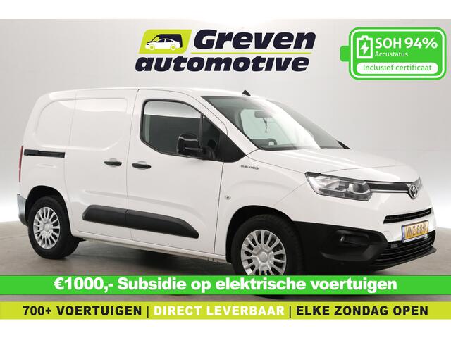 Toyota PROACE CITY Electric 50 kWh 136PK | Snelladen | SOH 94% | Airco | Cruise | Carplay | Navi | Parkeersens.