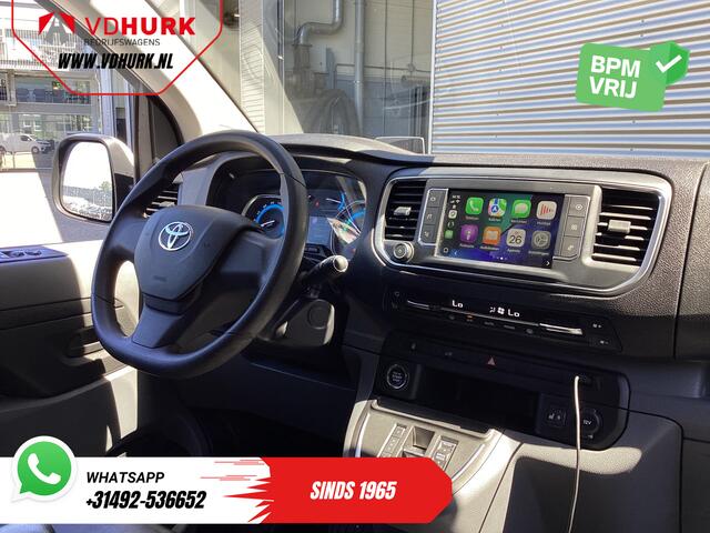 Toyota PROACE Electric Worker L3 75 kWh 345km WLTP 2x Schuifdeur/ LED/ Head-Up/ Snellader/ Keyless/ Stoelverw./ Carplay/ Navi/ Camera/ Climate/ PDC/ LMV/ Cruise/ Trekhaak