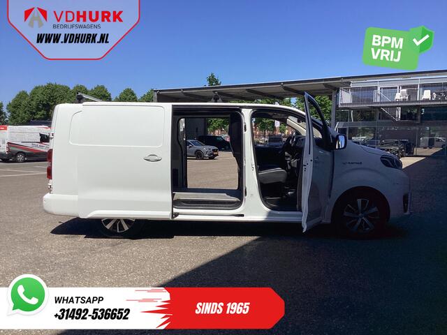 Toyota PROACE Electric Worker L3 75 kWh 345km WLTP 2x Schuifdeur/ LED/ Head-Up/ Snellader/ Keyless/ Stoelverw./ Carplay/ Navi/ Camera/ Climate/ PDC/ LMV/ Cruise/ Trekhaak