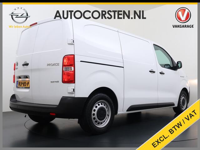 Toyota PROACE Electric Worker 136PK Automaat 3-Persoons Navi Apple Carplay Android Auto Airco Pdc DAB Bluetooth Cruise Control Regen-Lichtsensor Betonplex Vloer Wandbetimmering Schuifdeur Origineel Nederlandse Auto Dealeronderhouden