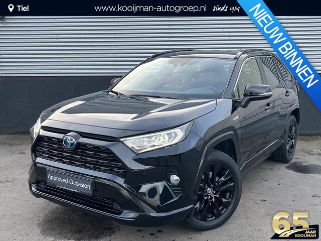 Toyota RAV4 2.5 Hybrid AWD Black Edition Leder/Alcantara, PDC, Stoelverwarming, Achteruitrijcamera, LMV 19", Elek. Achterklep & Elek. Bestuurdersstoel