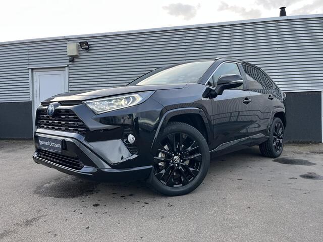 Toyota RAV4 2.5 Hybrid AWD Black Edition Leder/Alcantara, PDC, Stoelverwarming, Achteruitrijcamera, LMV 19", Elek. Achterklep & Elek. Bestuurdersstoel