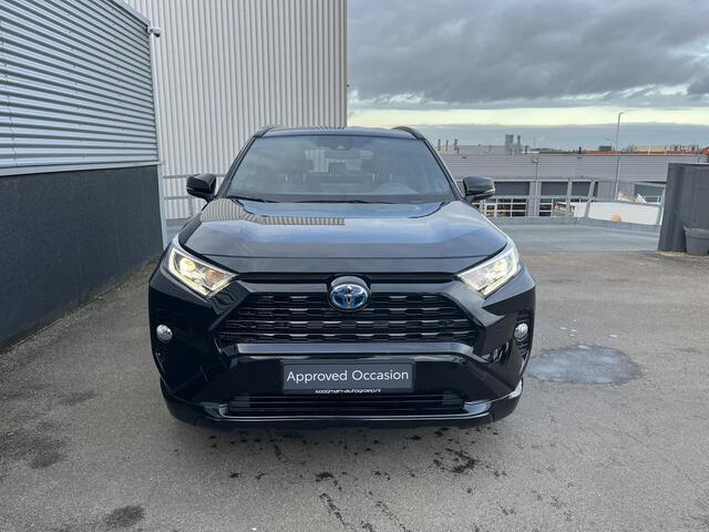 Toyota RAV4 2.5 Hybrid AWD Black Edition Leder/Alcantara, PDC, Stoelverwarming, Achteruitrijcamera, LMV 19", Elek. Achterklep & Elek. Bestuurdersstoel