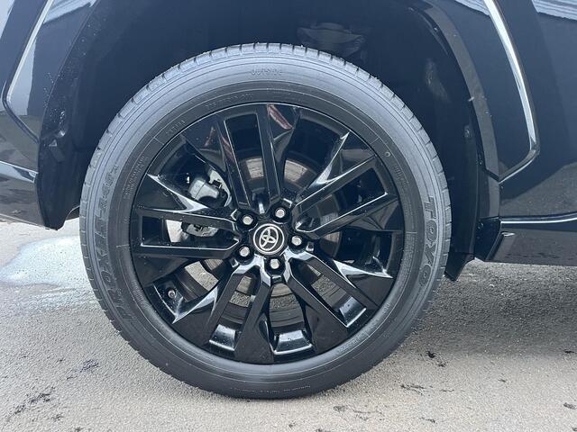 Toyota RAV4 2.5 Hybrid AWD Black Edition Leder/Alcantara, PDC, Stoelverwarming, Achteruitrijcamera, LMV 19", Elek. Achterklep & Elek. Bestuurdersstoel
