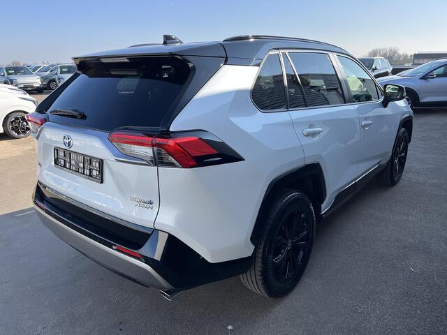 Toyota RAV4 2.5 Hybrid AWD Bi-Tone Navigatie, Stoel- & Stuurwielverwarming, JBL, LED, LMV, Nieuw Type, Achteruitrijcamera, Leder/alcantara