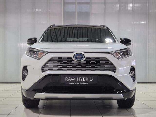 Toyota RAV4 2.5 Hybrid AWD Bi-Tone | Zwart dak | |360° camera | Dodehoekdetectie | Parkeersensoren | JBL Premium audio | Stoelverwarming | Keyless | Elektr. Achterklep | Lederen bekleding |