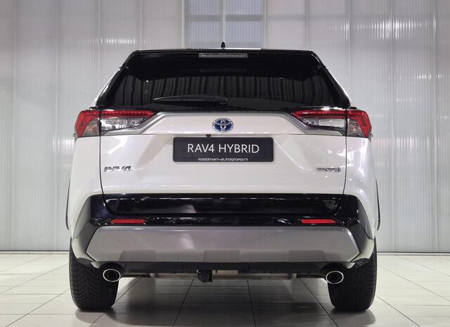 Toyota RAV4 2.5 Hybrid AWD Bi-Tone | Zwart dak | |360° camera | Dodehoekdetectie | Parkeersensoren | JBL Premium audio | Stoelverwarming | Keyless | Elektr. Achterklep | Lederen bekleding |