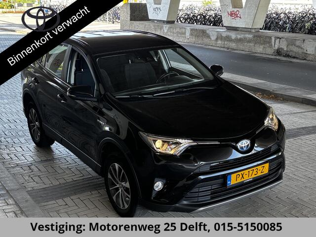 Toyota RAV4 2.5 HYBRID DYNAMIC BLACK GARANTIE 10-2027 NAVI.ADAPTIVE CRUISE.PDC VOOR+ACHTER 100% ONDERHOUDEN