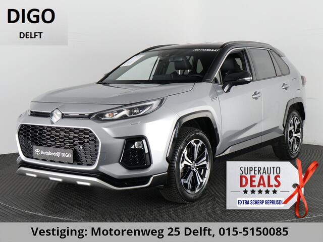 Toyota RAV4 2.5 PLUG-IN AWD STYLE SUZUKI ACROSS 1e EIG. GARANTIE 3-2033.*BI-TONE BODY PACK.HALF LEDER.STOELVERWARMING. CARPLAY. CAMERA.