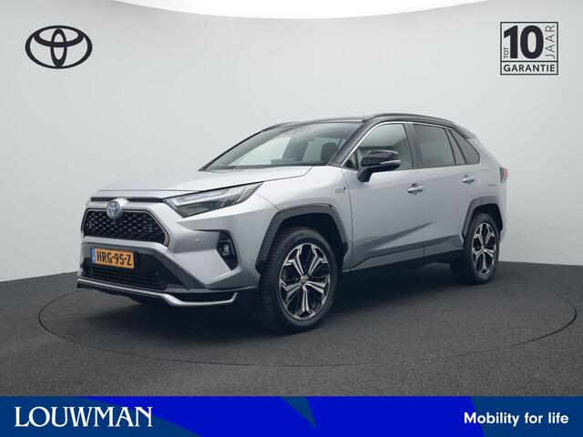 Toyota RAV4 2.5 Plug-in Hybrid AWD Bi-Tone Plus 1500kg trekgewicht | Stoelventilatie! | Stoelverwarming Voor+Achter | Parkeersensoren | JBL | APK 11-2027 |