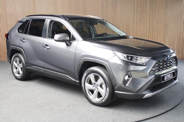 Toyota RAV4 2.5 Hybrid AWD Leer Navi Pano JBL sound Trekhaak Stoelverwarming voor en achter Camera PDC Stoelventilatie LM velgen