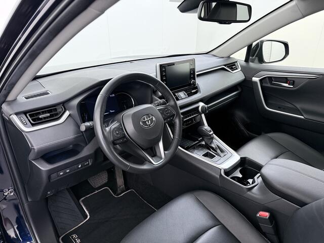 Toyota RAV4 2.5I Hybrid Leder+Verwarming+Memory Adap.Cruise Navi Camera Ecc Apple Carplay Android Auto Miracast(TM) Elek.Achterklep Active Stuur+Voorruit+Achterbankverwarming Keyless Lane Assist Privacy Glas Lmv Elek.Stoel Bluetooth Led
