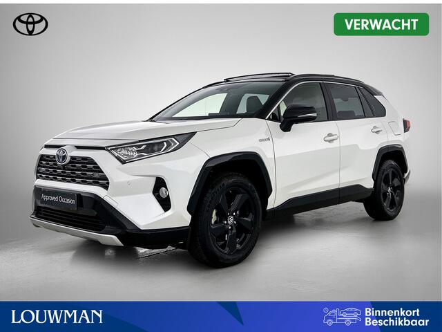 Toyota RAV4 2.5 Hybrid AWD Bi-Tone Innovation Pack | BTW Voertuig | Schuif/Kantel Dak | JBL | Dodehoek detectie | 360 Camera + camera binnenspiegel | Stoelverwarming | Parkeersensoren voor+achter | Elektrische Achterklep |