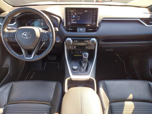 Toyota RAV4 2.5 Hybrid AWD Bi-Tone ADAPT CRUISE CAMERA HALF LEER LED NAVI ECC 18 INCH