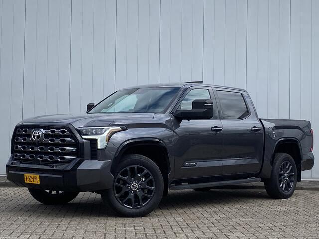 Toyota TUNDRA Crewmax Limited 3.5 V6 Platinum Headup 360 Camera Pano JBL trekhaak Bedcover Stoel Verkoeling NL kenteken 3500KG treklast Treeplanken