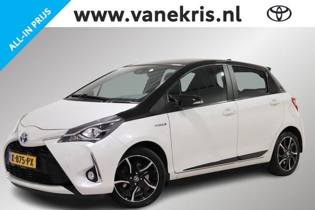 Toyota YARIS 1.5 Hybrid Bi-Tone Navi, Sensoren voor en achter, Parkeercamera, 16" inch lichtmetalen velgen!