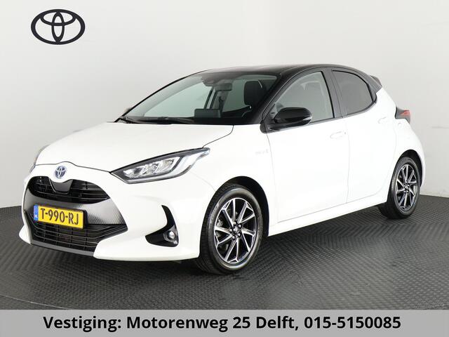 Toyota YARIS 1.5 HYBRID DYNAMIC-PACK BI-TONE AUTOMAAT BIJNA 2021. NAVI.CAMERA.LMV.CRUISE GARANTIE TOT 10-2030