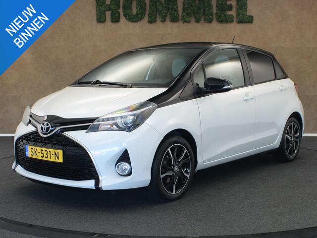 Toyota YARIS 1.0 VVT-i Trend - BI-TONE - ACHTERUITRIJCAMERA - AUTOMATISCH GEREGELDE AIRCO - AUTO HOMMEL ONDERHOUDEN - LICHTMETALEN VELGEN -