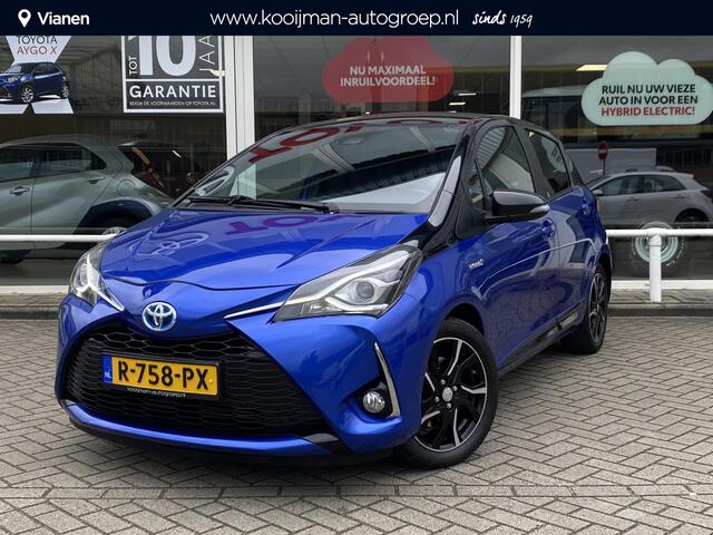 Toyota YARIS 1.5 Hybrid Bi-Tone Navi, Climate & Cruise control. Hoge instap zeer nette auto.