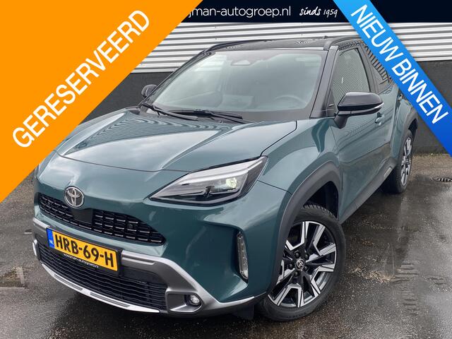 Toyota YARIS Cross 1.5 Hybrid 130 Executive PREMIUM PACK, NL-auto, 1e eign. Nieuw geleverd, Parkeersensoren, Bi-tone, Head-up display, Stoelverwarming, elek. achterklep, Dodehoekdetectie, JBL