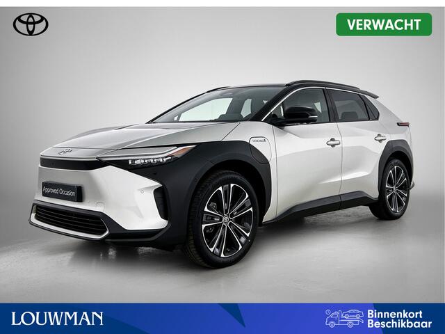 Toyota bZ4X Premium 4WD 71 kWh | BTW voertuig | Trekhaak afneembaar | Panoramadak | JBL | 360 Camera | Dodehoek detectie | Stoelventilatie | Stoel+stuurverwarming + achterbank | Parkeersensoren voor+achter met assistent |