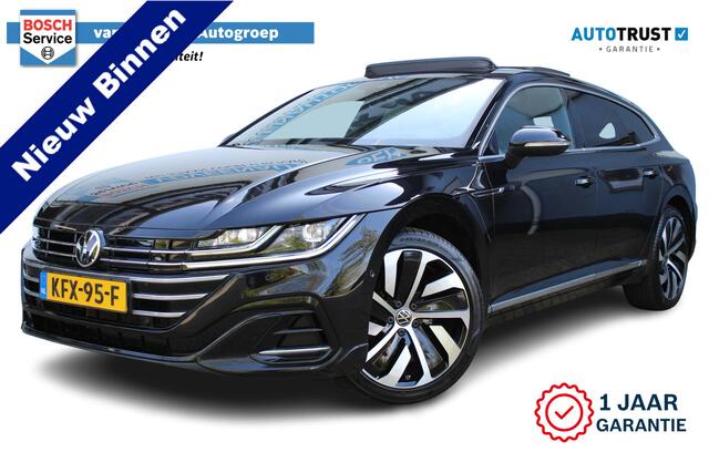 Volkswagen Arteon Shooting Brake 1.4 TSI eHybrid R-Line Business+ | Incl. 12 maanden Garantie | Panorama dak | Elektrisch wegklapbare trekhaak | Stoelverwarming voor + achter | Stuurverwarming | 360* Camera | Dodehoeksensoren | Adaptieve cruise | Keyless entry/start | Elek
