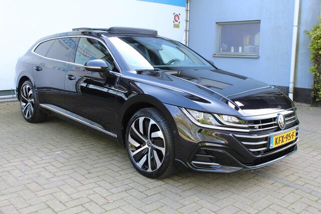 Volkswagen Arteon Shooting Brake 1.4 TSI eHybrid R-Line Business+ | Incl. 12 maanden Garantie | Panorama dak | Elektrisch wegklapbare trekhaak | Stoelverwarming voor + achter | Stuurverwarming | 360* Camera | Dodehoeksensoren | Adaptieve cruise | Keyless entry/start | Elek