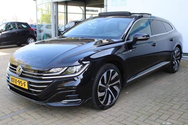 Volkswagen Arteon Shooting Brake 1.4 TSI eHybrid R-Line Business+ | Incl. 12 maanden Garantie | Panorama dak | Elektrisch wegklapbare trekhaak | Stoelverwarming voor + achter | Stuurverwarming | 360* Camera | Dodehoeksensoren | Adaptieve cruise | Keyless entry/start | Elek