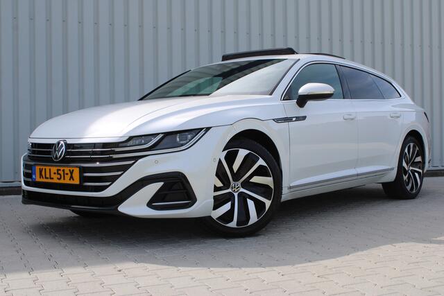 Volkswagen Arteon Shooting Brake 1.4 TSI eHybrid R-Line Business+ | Incl. 12 maanden garantie | Schuif/kantel dak | Adaptieve cruise control | Standkachel | Uitklapbare trekhaak | Head-up display | Massage stoel | Apple carplay/Android auto | Stoelverwarming voor/achter |