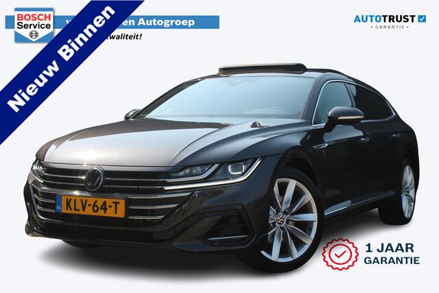 Volkswagen Arteon Shooting Brake 1.4 TSI eHybrid R-Line Business | Incl. 12 maanden garantie Trekhaak | Schuif/kantel dak | 360 camera | Dodehoek detectie | Stoelen verwarmd | Apple carplay/Android auto | Adaptive Cruise | Climate control | Navigatie | Lichtmetalen velgen