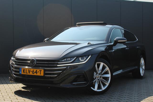 Volkswagen Arteon Shooting Brake 1.4 TSI eHybrid R-Line Business | Incl. 12 maanden garantie Trekhaak | Schuif/kantel dak | 360 camera | Dodehoek detectie | Stoelen verwarmd | Apple carplay/Android auto | Adaptive Cruise | Climate control | Navigatie | Lichtmetalen velgen