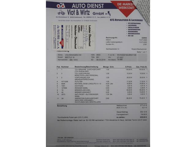 Volkswagen BEETLE (NEW) Cabriolet 1.2 TSI Sound 2018 App connect Navigatie Stoelverwarming Cruise control Sportvelgen 17 inch Airco-ecc Elektrische kap Alle rekeningen aanwezig Zeer nette staat Facelift model Cabrio Lage kilometerstand