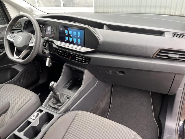 Volkswagen CADDY Cargo 2.0 TDI Airco Apple Cruise controle Trekhaak 1400kg trekgewicht Parkeersensoren achter Stuurwielbediening Schuifdeur Navigatiesysteem Euro 6 Apple Carplay Navi