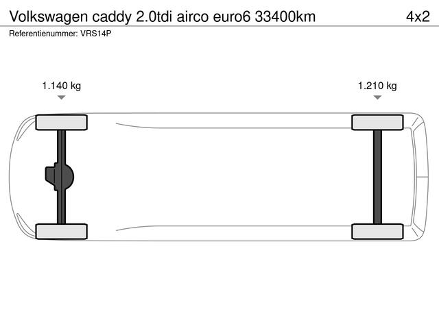 Volkswagen CADDY 2.0tdi airco euro6 33400km