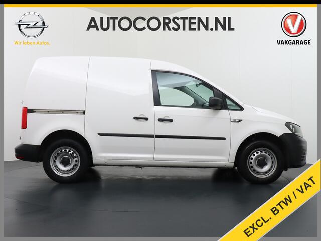 Volkswagen CADDY 2.0TDI EURO 6 Airco Schuifdeur-R Betonplex-Vloer Lat om Lat betimmering Multimedia systeem ESP ASR Elek.ramen Buitenspiegels elektrisch verstel- en verwarmbaar L1H1 BMT Trendline Bluetooth Vervolgbotsing preventie Brake Assist System Achterruit+Wissers+v