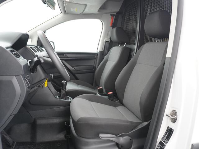 Volkswagen CADDY 2.0TDI EURO 6 Airco Schuifdeur-R Betonplex-Vloer Lat om Lat betimmering Multimedia systeem ESP ASR Elek.ramen Buitenspiegels elektrisch verstel- en verwarmbaar L1H1 BMT Trendline Bluetooth Vervolgbotsing preventie Brake Assist System Achterruit+Wissers+v
