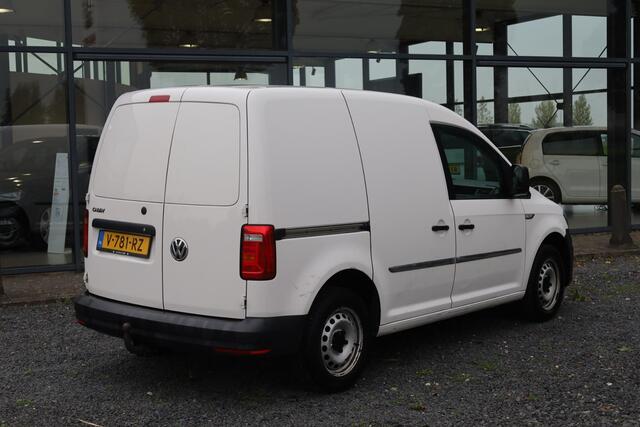 Volkswagen CADDY 2.0 TDI L1H1 BMT Economy Business 75PK/55kW navigatie imperial leder hoezen dichte achterdeuren trekhaak cruise control airco zijwand bekleding imperaal dakdrager laadvloer NL auto 1e eigenaar nieuw door ons geleverd en onderhouden