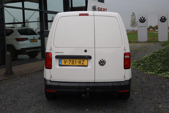 Volkswagen CADDY 2.0 TDI L1H1 BMT Economy Business 75PK/55kW navigatie imperial leder hoezen dichte achterdeuren trekhaak cruise control airco zijwand bekleding imperaal dakdrager laadvloer NL auto 1e eigenaar nieuw door ons geleverd en onderhouden